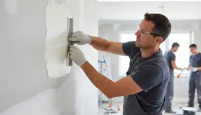 Drywall repair service in Troy, MI by Troy Paint Pros for cracks, holes, and water damage
