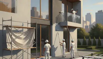 Troy, MI house painters applying durable exterior paint for Michigan weather