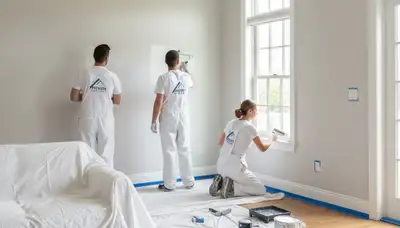 Interior house painting in Troy, MI by Troy Paint Pros for durable, professional wall finishes