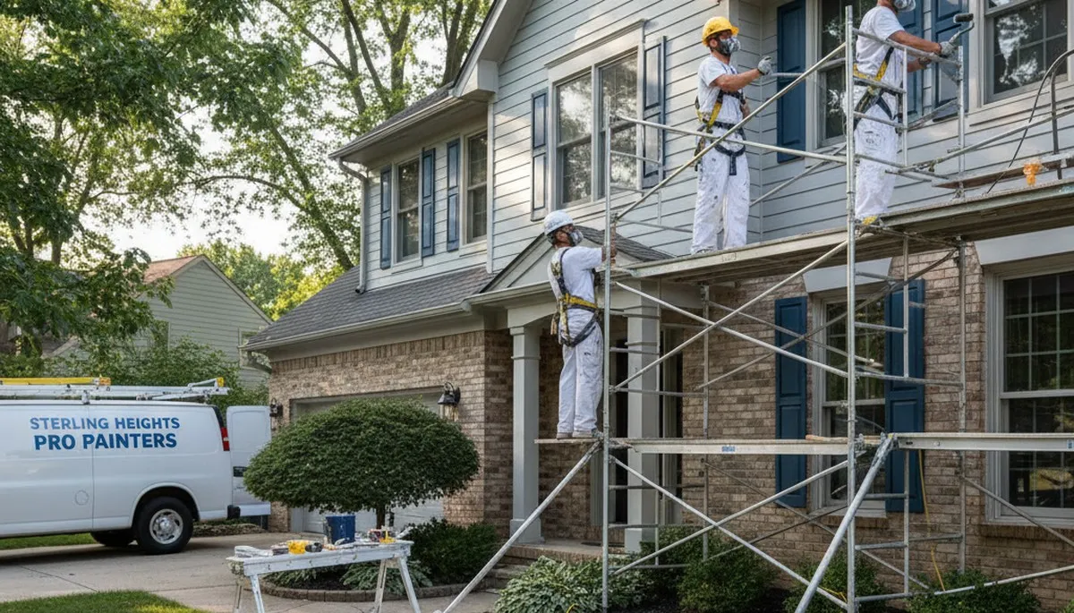 Painting contractor in Troy, MI providing professional interior and exterior house painting services