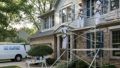 Painting contractor in Troy, MI providing professional interior and exterior house painting services
