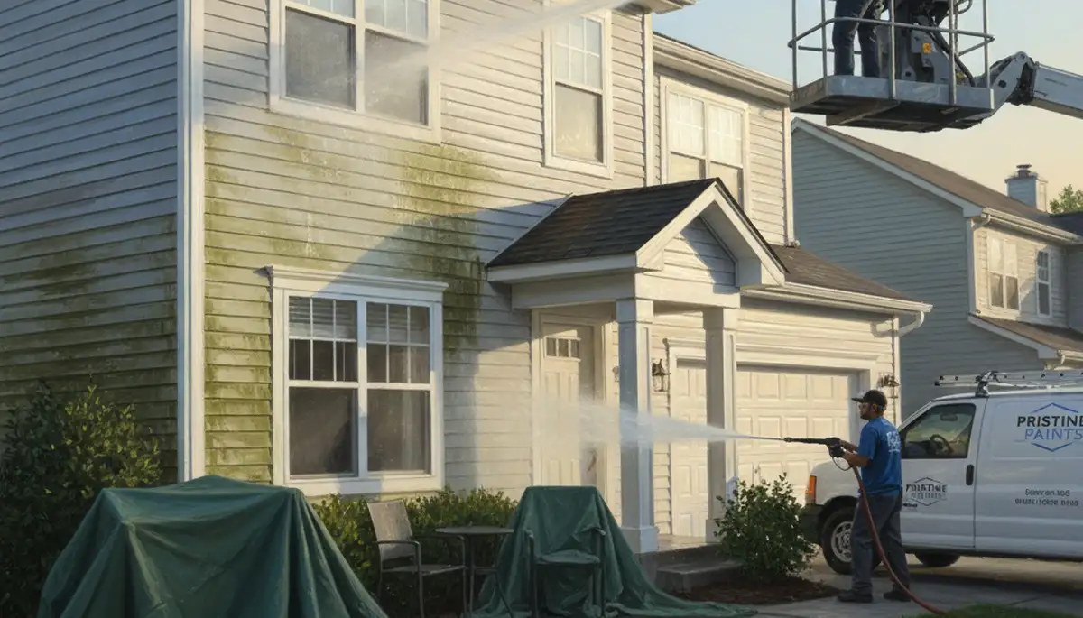 Vinyl siding pressure cleaning in Troy, MI for a cleaner, brighter home exterior
